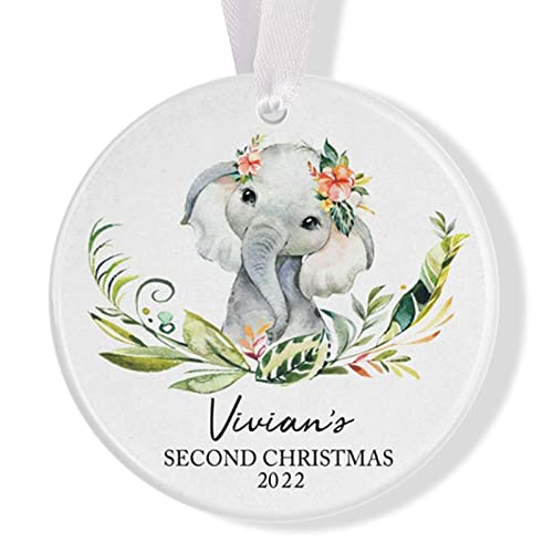 Baby Cow Ornament, 2022 Baby Ornament, Cow Ornament, Baby Gift, Gift for Baby Girl, Annual Ornament, Keepsake Ornament