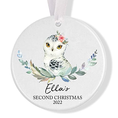 Baby Cow Ornament, 2022 Baby Ornament, Cow Ornament, Baby Gift, Gift for Baby Girl, Annual Ornament, Keepsake Ornament