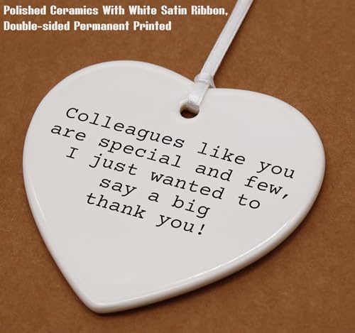 Colleague Like You are Special and Few-Colleague Promotion,Retirement,Farewell,Goodbye,Leaving New Job Gifts for Coworker Boss Leader-Thank You Appreciate Heart Shaped Ornament