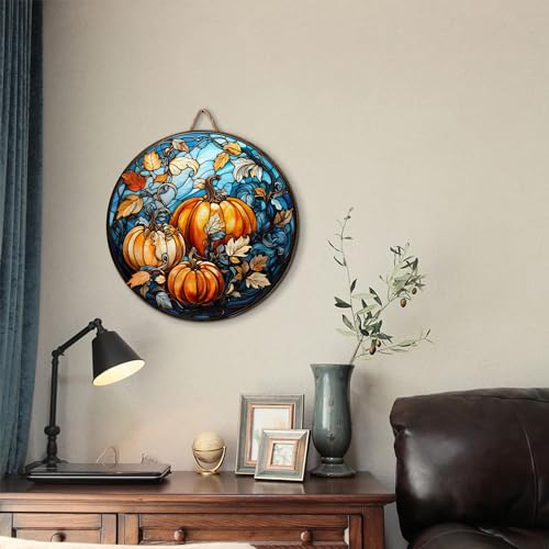 2D Flat All Over Printed, Pumpkin Wooden Sign, Fall Sign, Autumn Sign, 8"-18" Wood Sign, Autumn Decor, Fall Decorations
