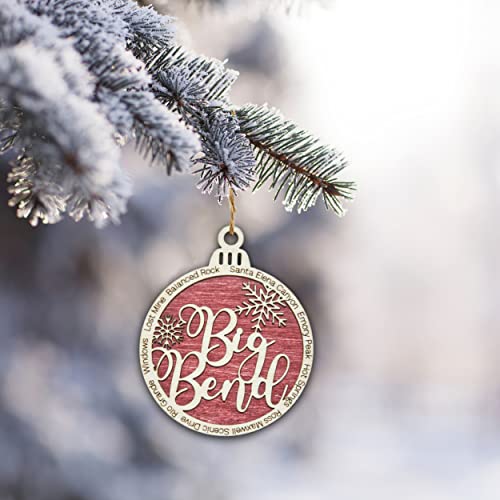 Big Bend National Park Christmas Ornament | Big Bend Christmas Ornament | Big Bend Wooden Christmas Ornament