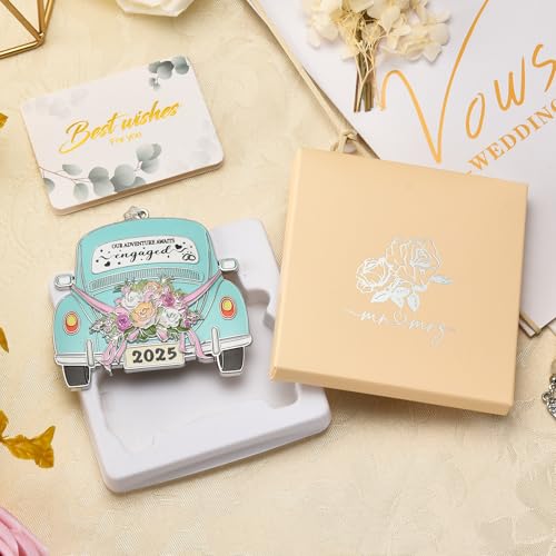 Venhoo Engagement Gifts for Couples 2025, Gift Ideas for Newly Engaged Couples, Happy Engagement Gift for Her, Bride to Be, Just Engaged Gifts for Her, Friends, Women-Metal Hanging Ornament 2025