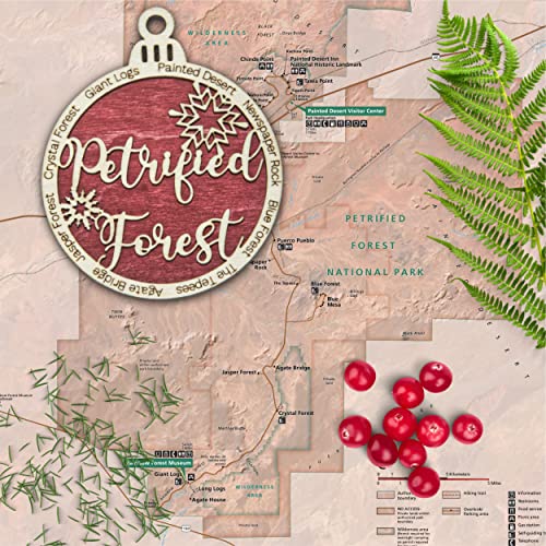 Petrified Forest National Park Christmas Ornament | Petrified Forest Christmas Ornament | Petrified Forest Wooden Christmas Ornament
