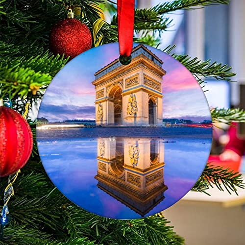 Christmas Ornament 2023 New York Rockefeller Center Ceramic Christmas Ornament Christmas Tree Ornament Hanging Ornament Xmas Gift
