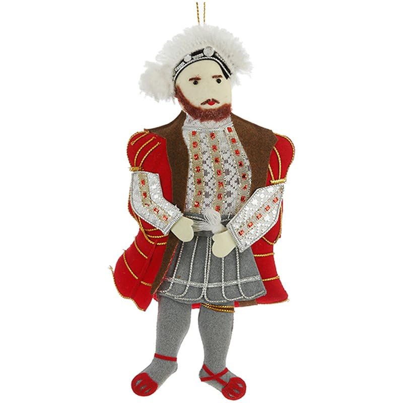 Henry VIII Ornament - St. Nicolas - Embroidered Ornament - Zari
