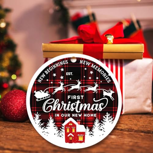2024 Housewarming Gift - New Home Ornament, New Beginning, House Warming Gift for Women, Couple, Homeowners - First Home Christmas Ornament
