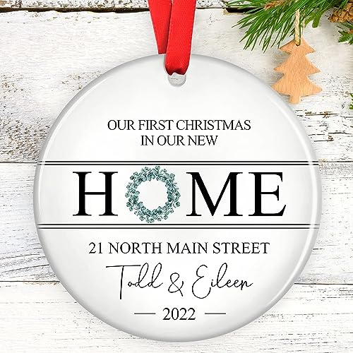Our New House Ornament, Our First Home Christmas Tree Ornament House Warming Ornament First Home Ornament First Home Keepsake
