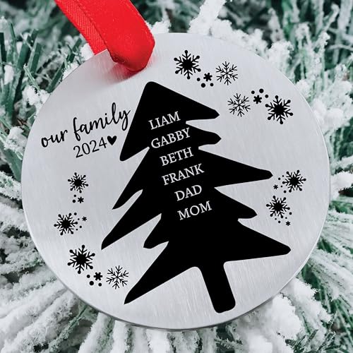 2024 Family Ornament with Pets | Family Ornament with Pets 2024 | Christmas Ornament with Pets | Family Ornament | 2024 Family with Pets FAMILY-ORN