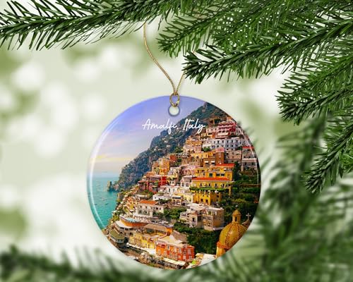 Amalfi - Italy Ornament - Christmas Ornament - Amalfi - Italy Christmas Ornament Travel Ornament - Travel Keepsake - Amalfi - Italy Souvenir Gift Printed on One Side