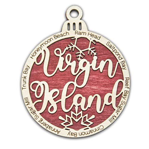 Virgin Islands National Park Christmas Ornament | Virgin Islands Christmas Ornament | Virgin Islands Wooden Christmas Ornament