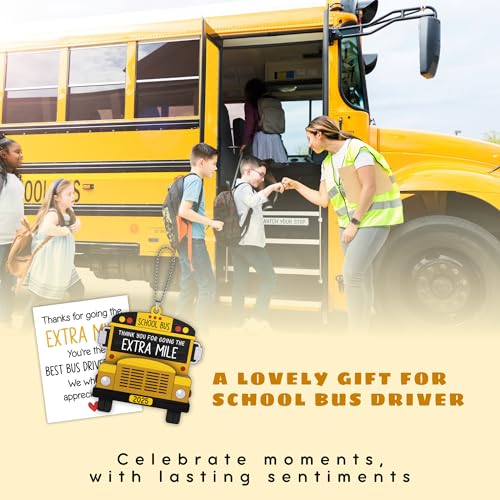 Bus Driver Appreciation Gifts - Bus Driver Gifts - School Drivers Appreciation Gift for Men, Women - Thank You, Retirement Gift for School Driver Monitor - Wood Hanging Ornament