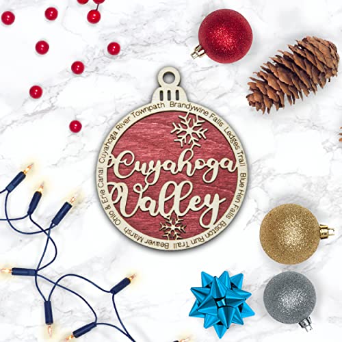 Cuyahoga Valley National Park Christmas Ornament | Cuyahoga Valley Christmas Ornament | Cuyahoga Valley Wooden Christmas Ornament