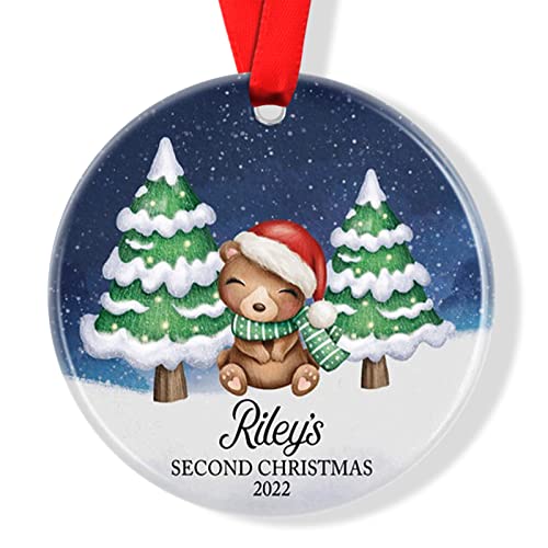 Baby Cow Ornament, 2022 Baby Ornament, Cow Ornament, Baby Gift, Gift for Baby Girl, Annual Ornament, Keepsake Ornament
