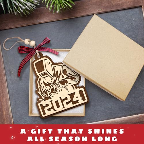 Welder Ornaments - Welder Christmas Ornament, Metal Worker Christmas Ornament - Wood Ornaments