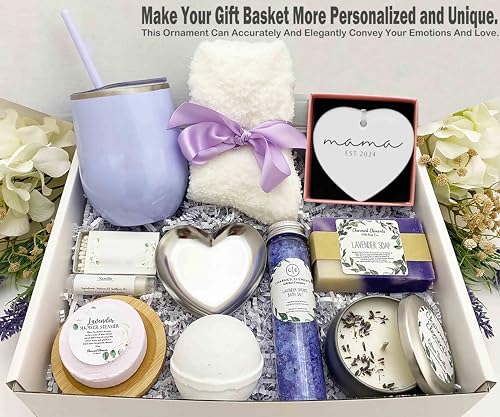 Mama Gift-First Time Mom-Become A Mommy,New Mom Present-Mother to Be-Baby Gift Shower for New Mother-Newborn New Baby Gift-Baby Announcement Gift-Christmas Decor Gift-Ceramic Heart Shaped Ornament