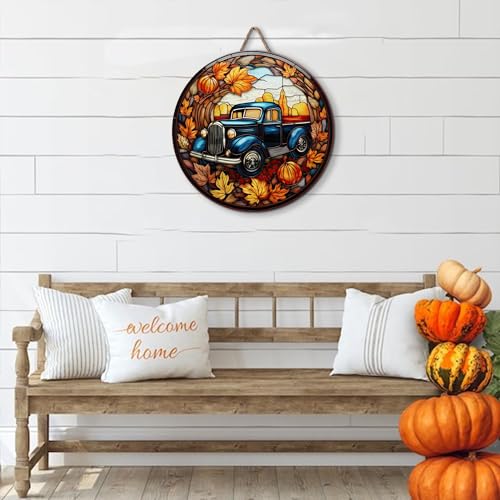 2D Flat All Over Printed, Pumpkin Wooden Sign, Fall Sign, Autumn Sign, Pumpkin Sign For Fall Decor, 8",12",18" Wood Sign, Autumn Decor, Fall Decorations (CSWS-EPHG-51951013)
