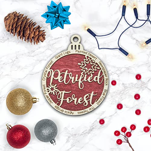 Petrified Forest National Park Christmas Ornament | Petrified Forest Christmas Ornament | Petrified Forest Wooden Christmas Ornament