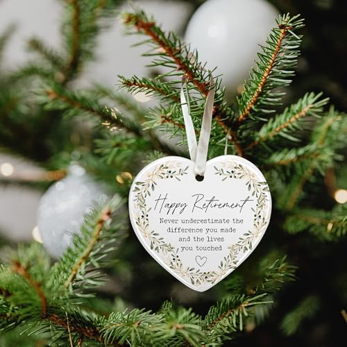 Retirement Gift for Woman - Retirement Gifts for Women 2024 - Retired Gifts for Women - Cool Retired Gift Ideas - Ceramic Ornament