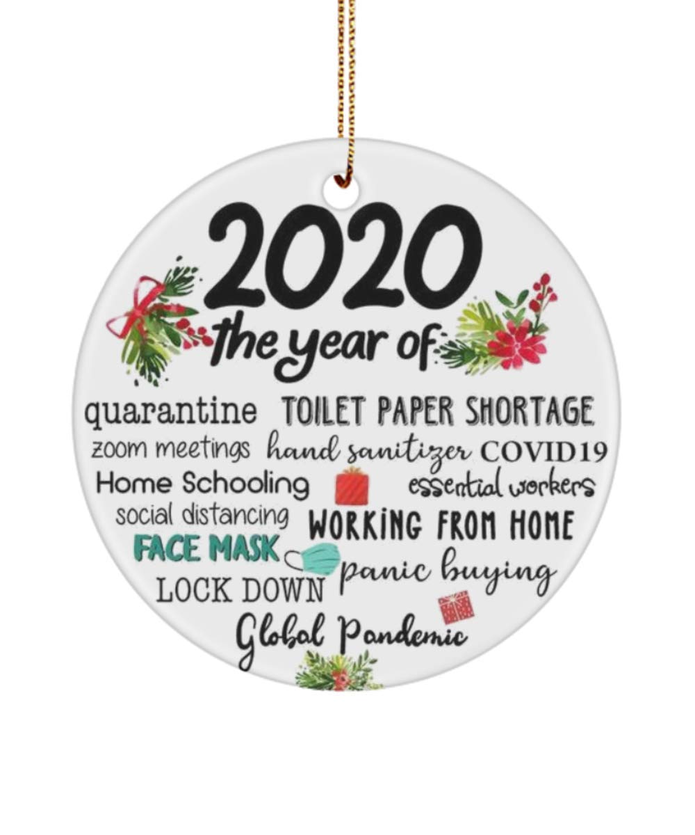 Funny 2020 Christmas Ornament, Toilet Paper Ornament, 2020 Ornament, 2020 Christmas Ornament, 2020 Souvenir Ornament, Ornament, Christmas Ornaments