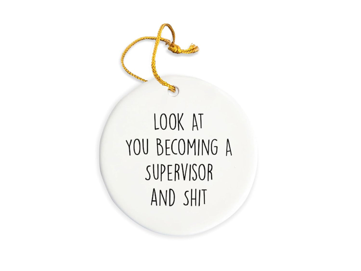 Spread Passion Supervisor Ornament, Supervisor Christmas Ornament, Supervisor Christmas Tree Ornament, Supervisor Gift, Christmas Decorations, 3" Circle Ceramic Ornament