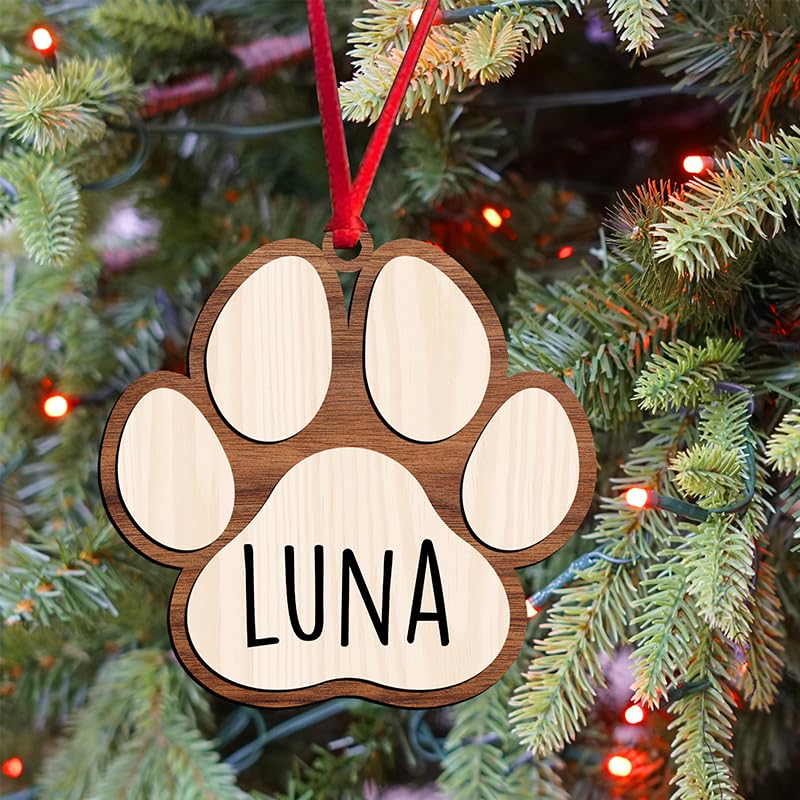 Pet Memorial Ornament, Pet paw Ornament, Paw with Wings Christmas Ornament, Shiplap Paw Ornament, Pet Angel Paw Ornament, Dog Memorial Ornament, Pet Loss Gifts, Cat Dog Loss Sympathy Gift pet/9