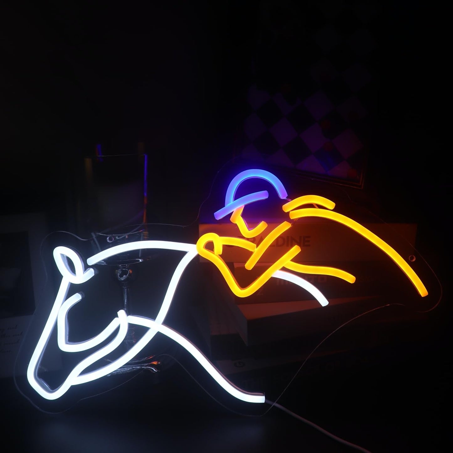 The Bridge Collection Jockey's Cap Ornament - Black Horse Riding Helmet Ornament - Glass Jockey Ornament
