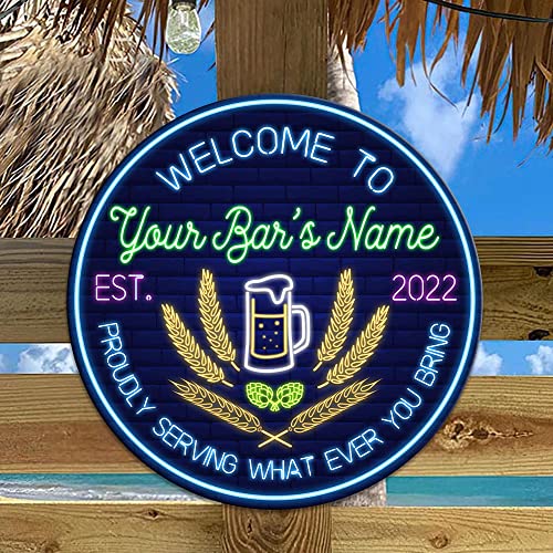 All Over Printed No Real Led Neon Tiki Bar Signs, Gettin' Freaky At The Tiki Signs, 12",18" Tiki Bar Signs, Tiki Louge, Tiki Huts, Tiki Bar, Welcome Sign, Door Signs, Bar Signs, Tiki Signs (WCS-ENNG-35434001)