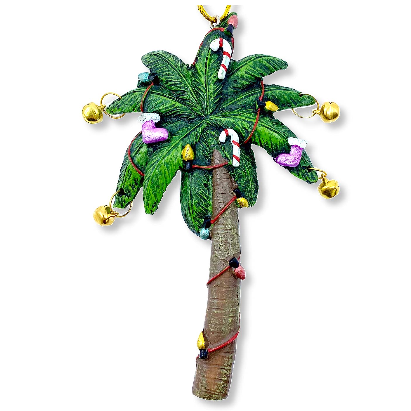 Palm Tree Ornament - Decorated Christmas Tree Ornament