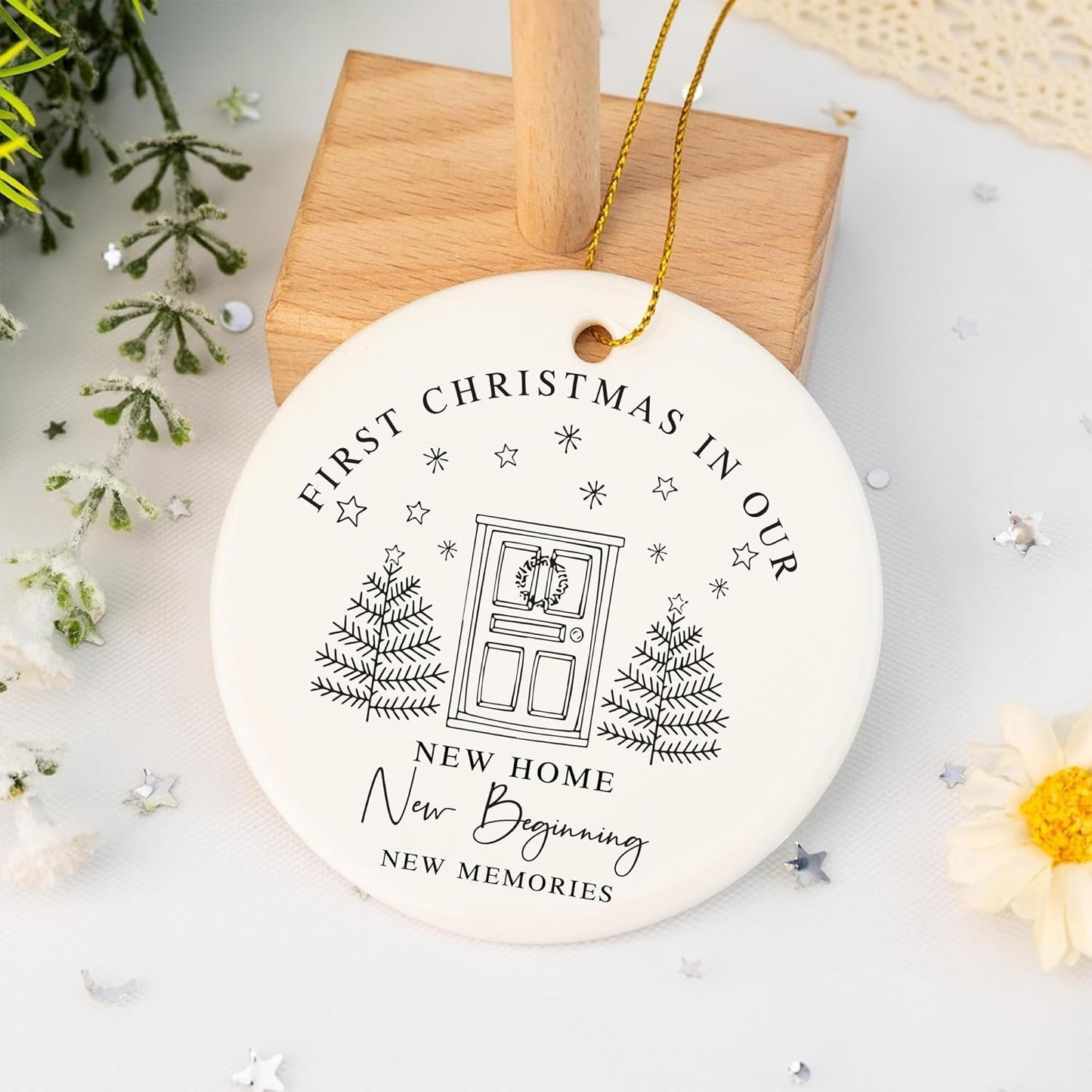 Our First Christmas Ornament 2024 - First Christmas Married Ornament 2024 - First Christmas in Our New Home - A Special Keepsake for New Memories