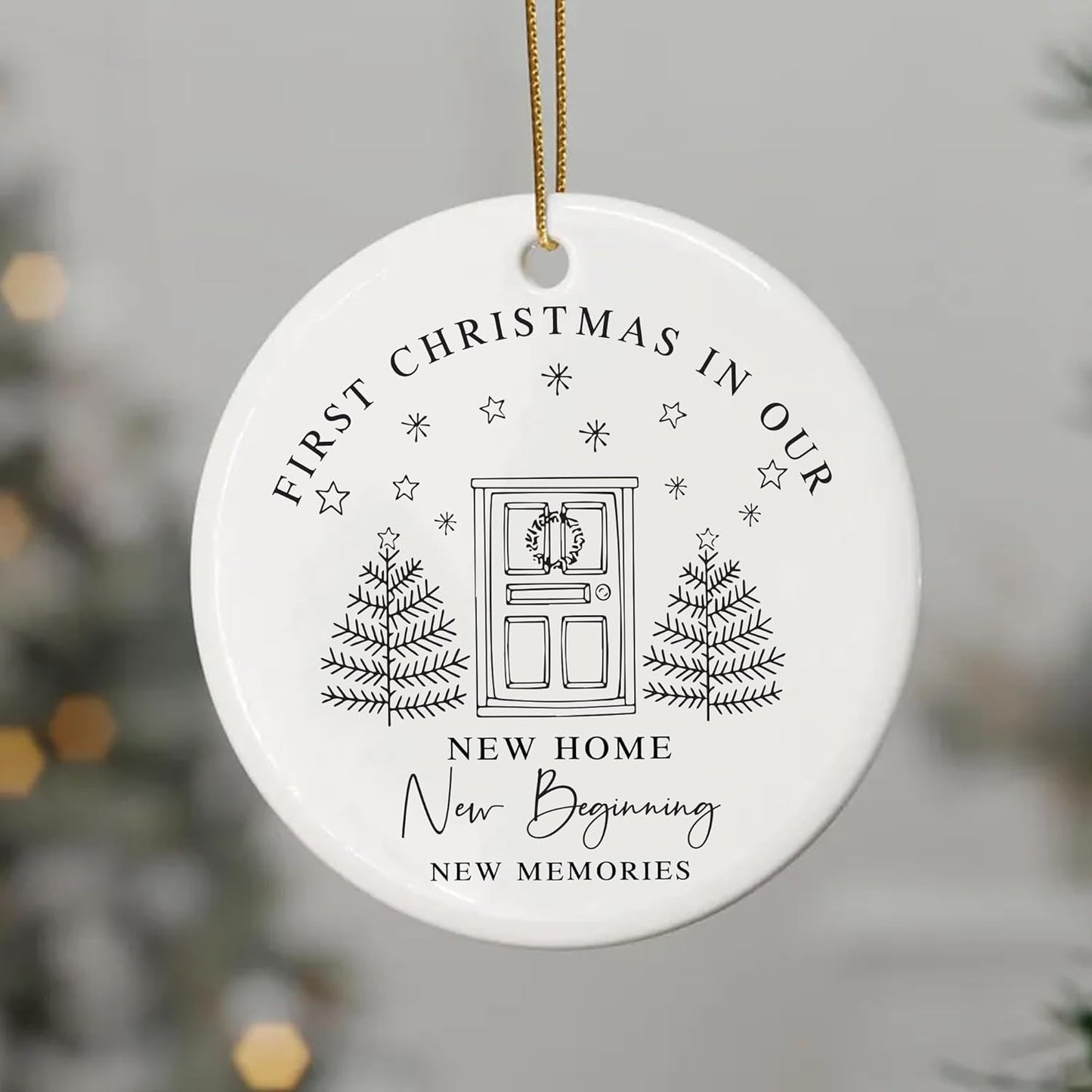 Our First Christmas Ornament 2024 - First Christmas Married Ornament 2024 - First Christmas in Our New Home - A Special Keepsake for New Memories