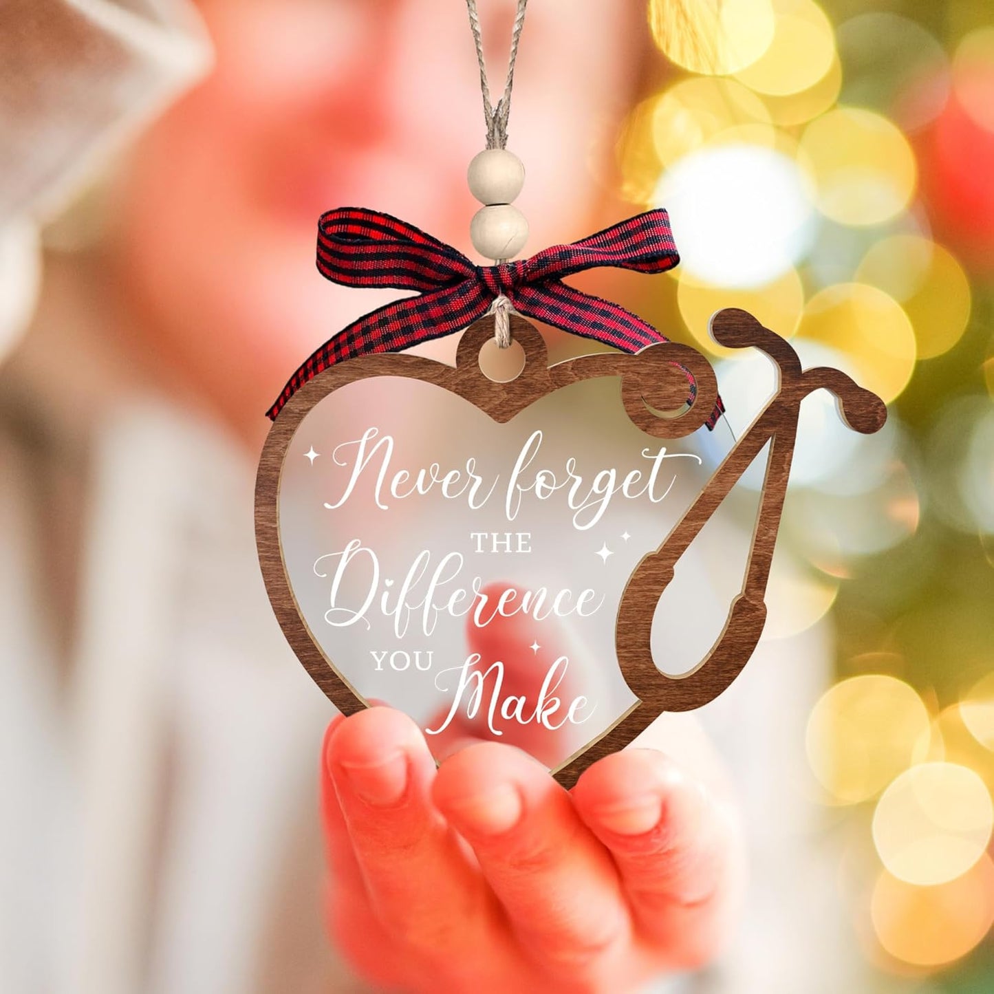 Nurse Gifts for Women - Nurses Week Gifts - Gift for Nurses - Nurse Rn Nicu Practitioner Gift for Women - Retirement, Birthday Appreciation Nursing Student Ideas - Wood Acrylic Ornament