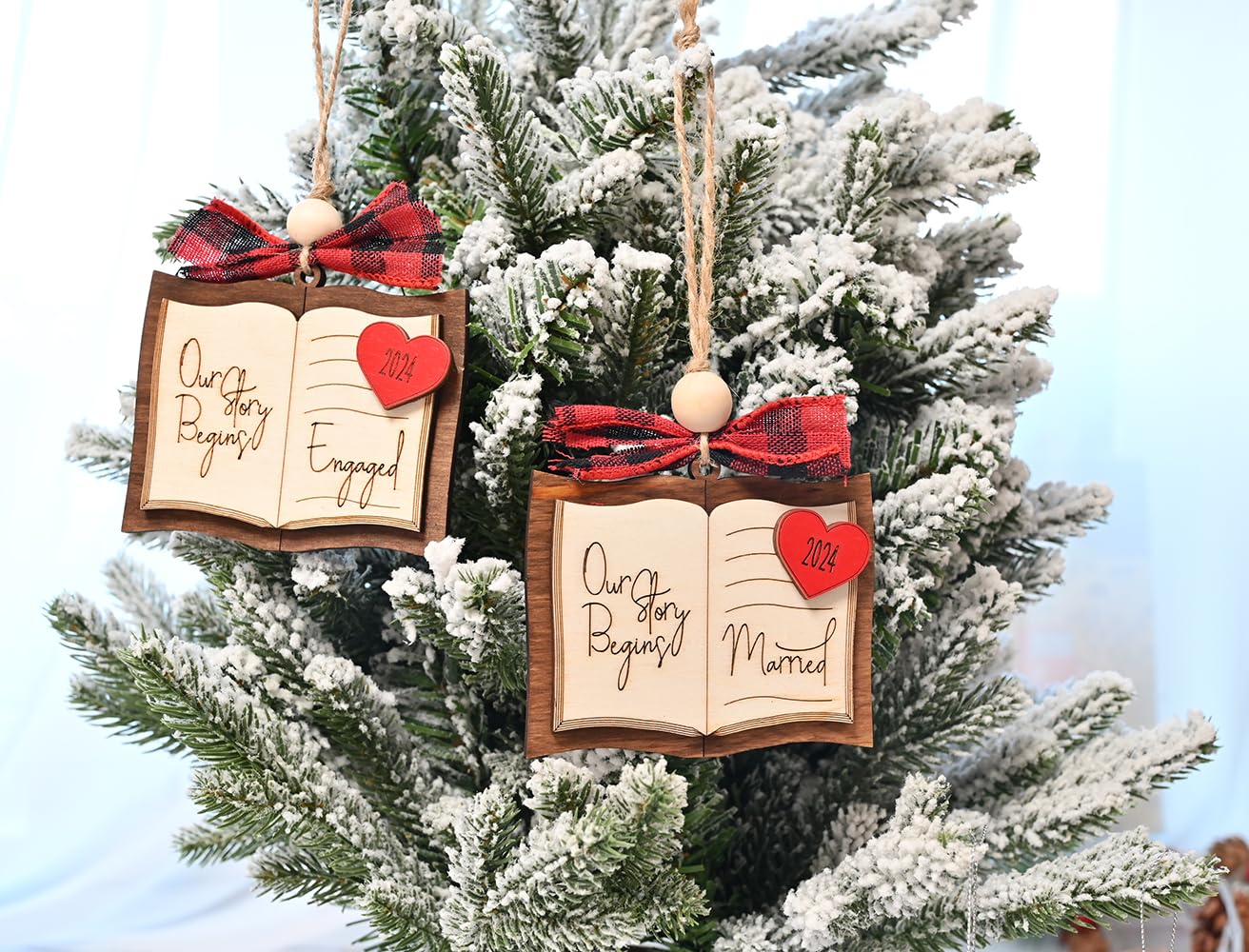 Wedding Gift: Married Couple's First Christmas Ornament 2024