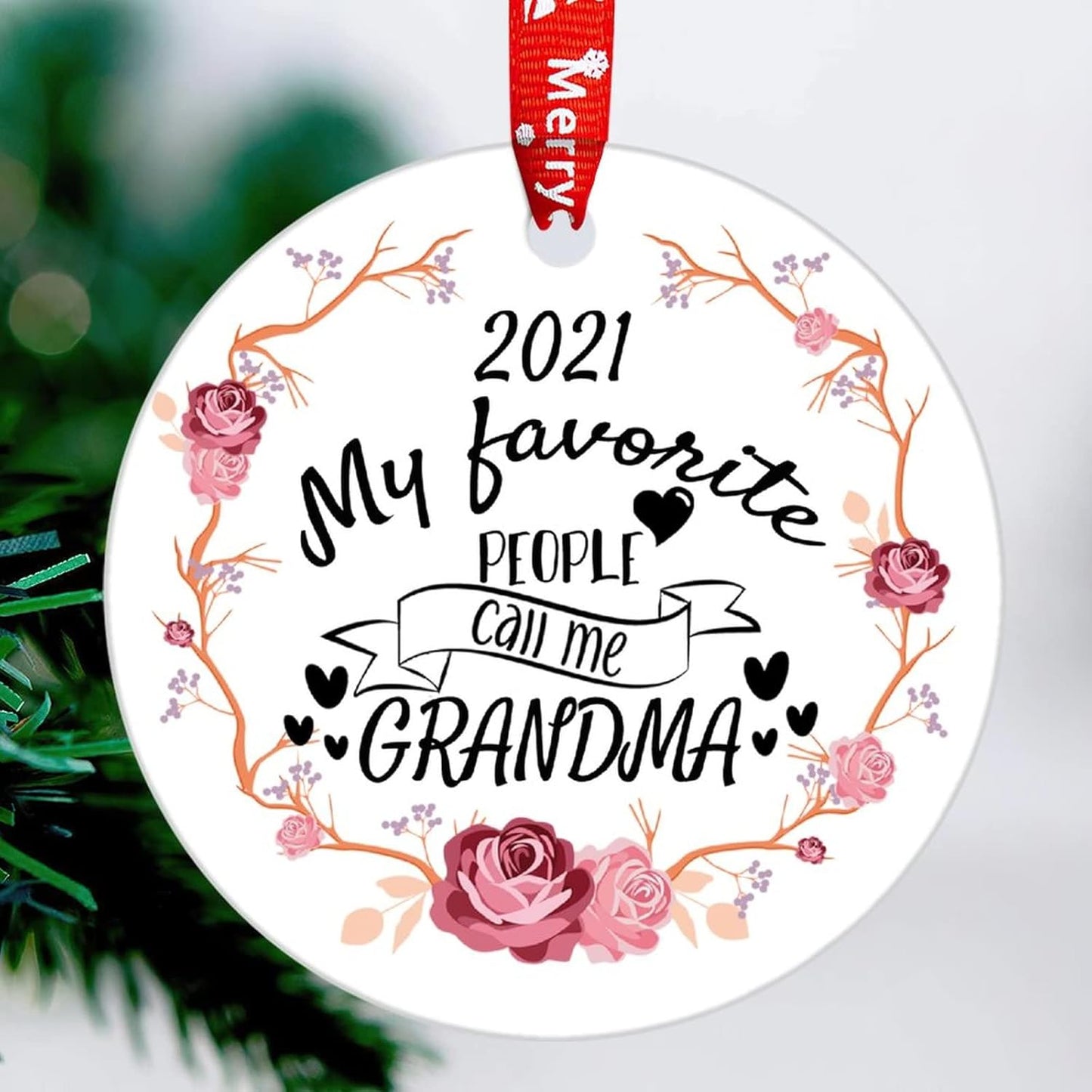 Our First Christmas As Grandparents 2021 Ornament, Christmas Ornament, Wedding Ornament, First Christmas Ornament, Winter Wedding Ornament
