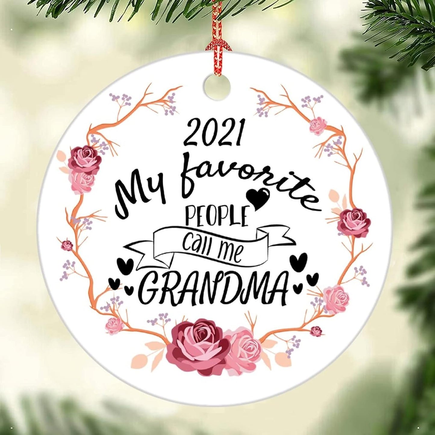 Our First Christmas As Grandparents 2021 Ornament, Christmas Ornament, Wedding Ornament, First Christmas Ornament, Winter Wedding Ornament