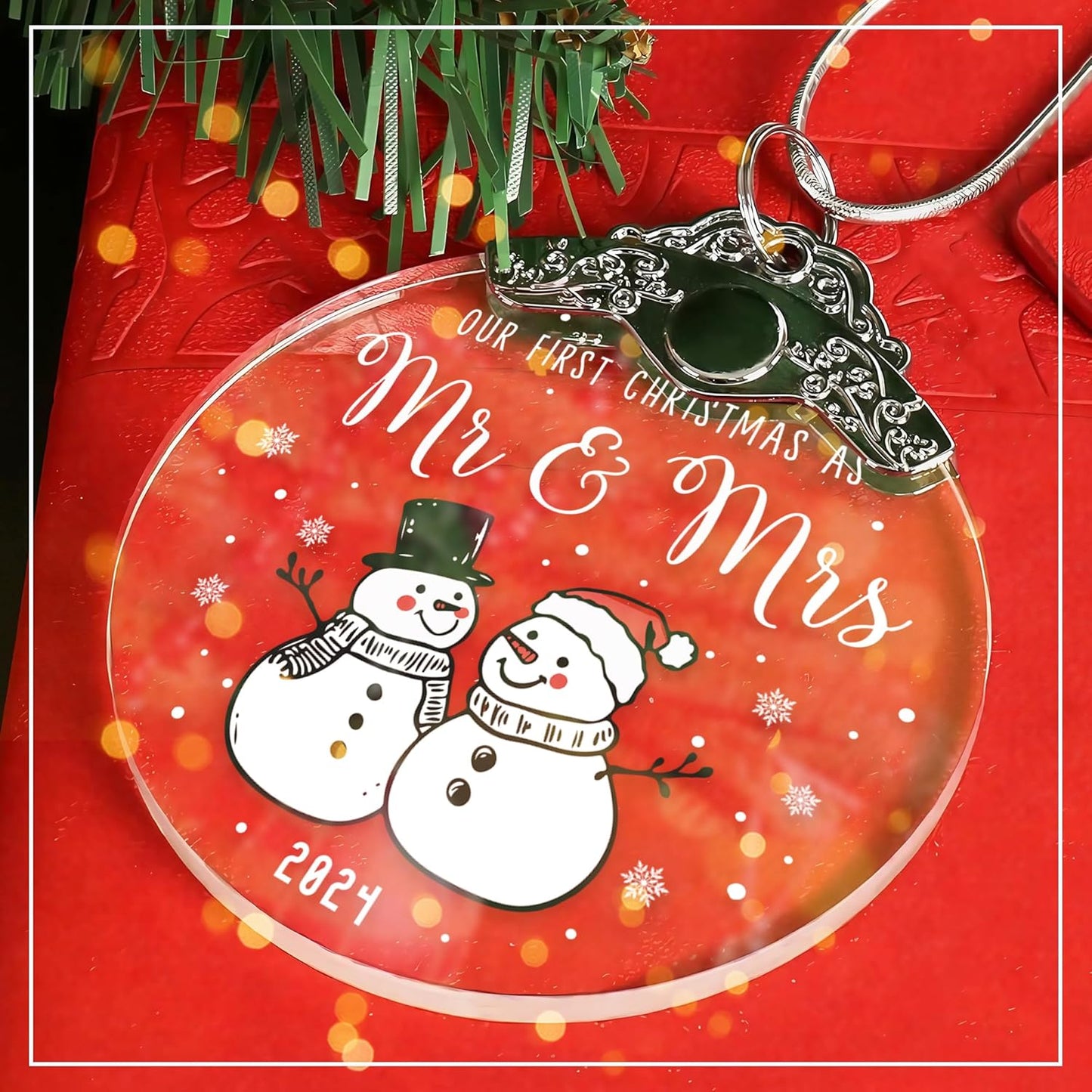 2024 Christmas Ornament, First Christmas Married Ornament 2024, First Christmas Ornament, Our First Christmas Ornament 2024, Our First Christmas Married Ornament, for Women