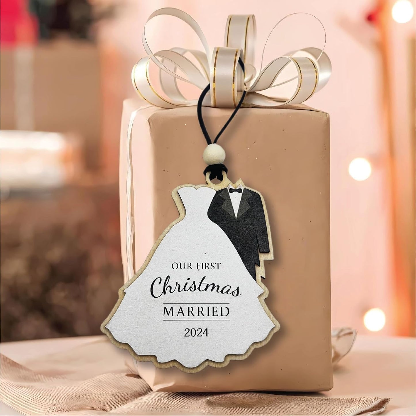 First Christmas Married Ornament 2024: Celebrate Your First Year Together, New Home Ornament 2024, Engagement Ornament 2024, Wedding Gifts, and Couples' First Christmas Keepsakes