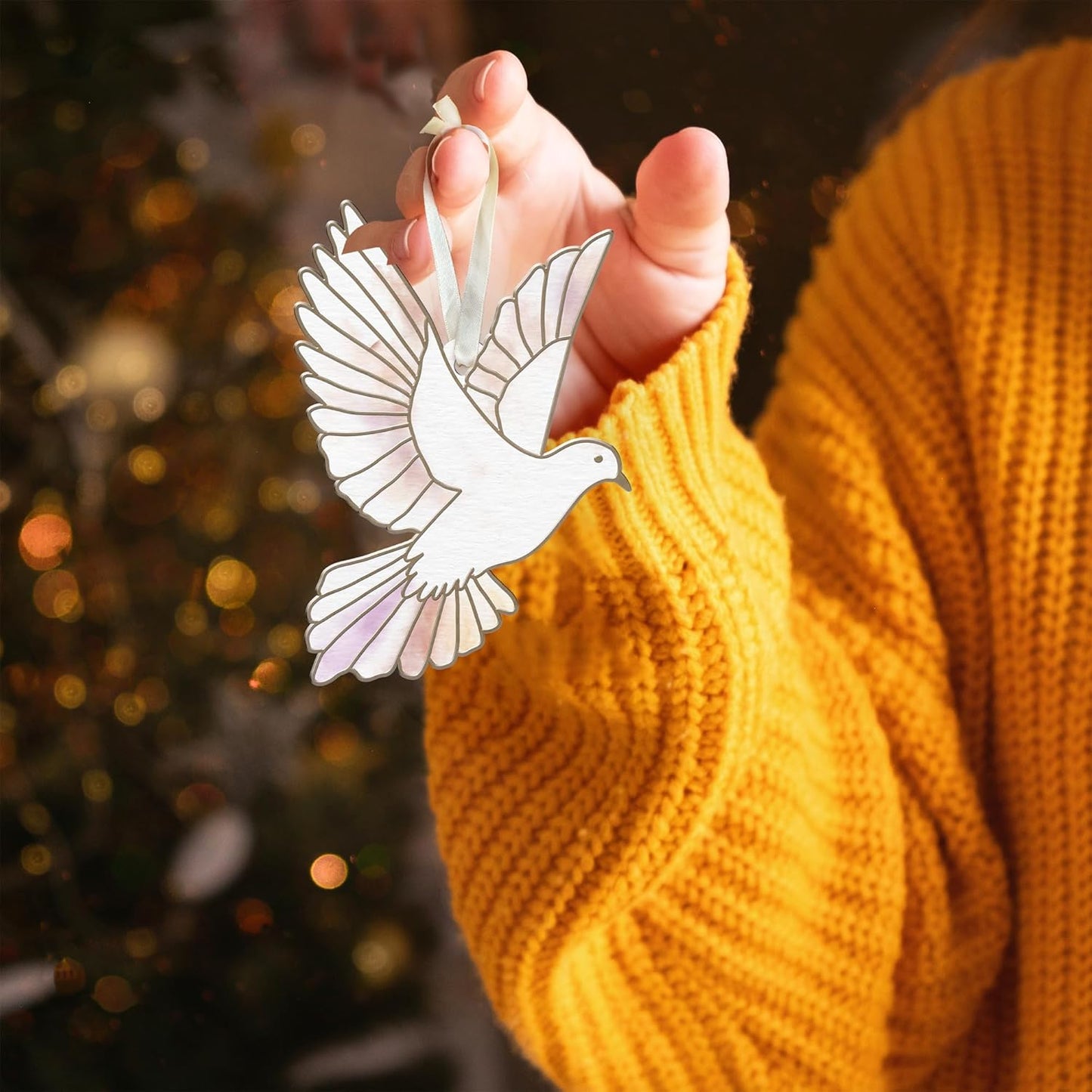 Dove Ornament - Dove Christmas Tree Ornaments - Acrylic Ornament