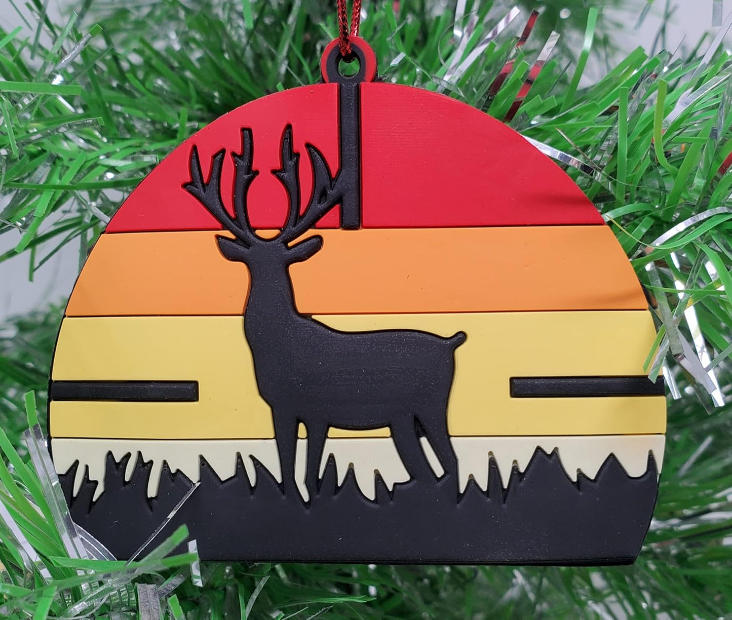 Hunting Ornament - Deer in Scope Christmas Ornament