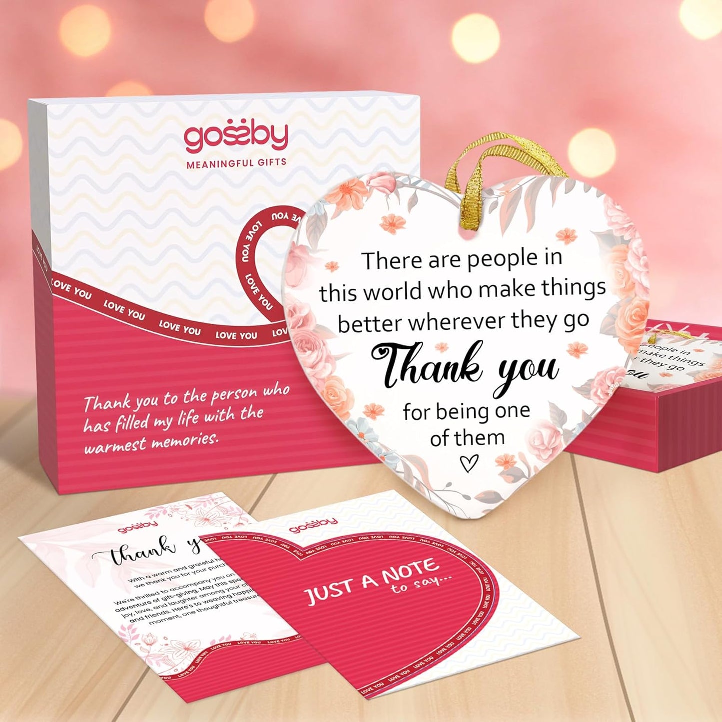 Thank You Christmas Ornament - Christmas, Thank You, Appreciation Gift for Women, Teacher, Coworker, Friend - There are People in This World - Inspirational, Farewell, Goodbye, Going Away Gift