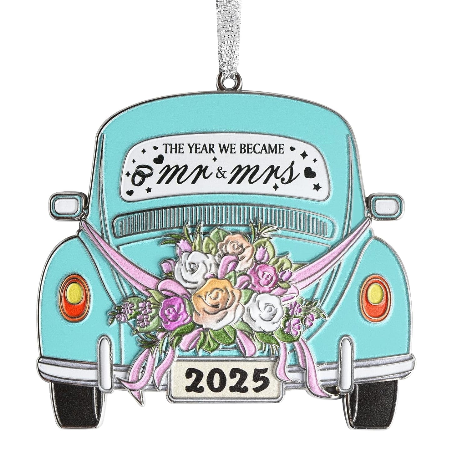 Wedding Gifts for Couples 2025, Mr and Mrs Gifts, Wedding Gift Ideas for Newly Wed Couple, Bride, Bridal Shower, Future Mr & Mrs - Just Married Metal Hanging Ornament 2025