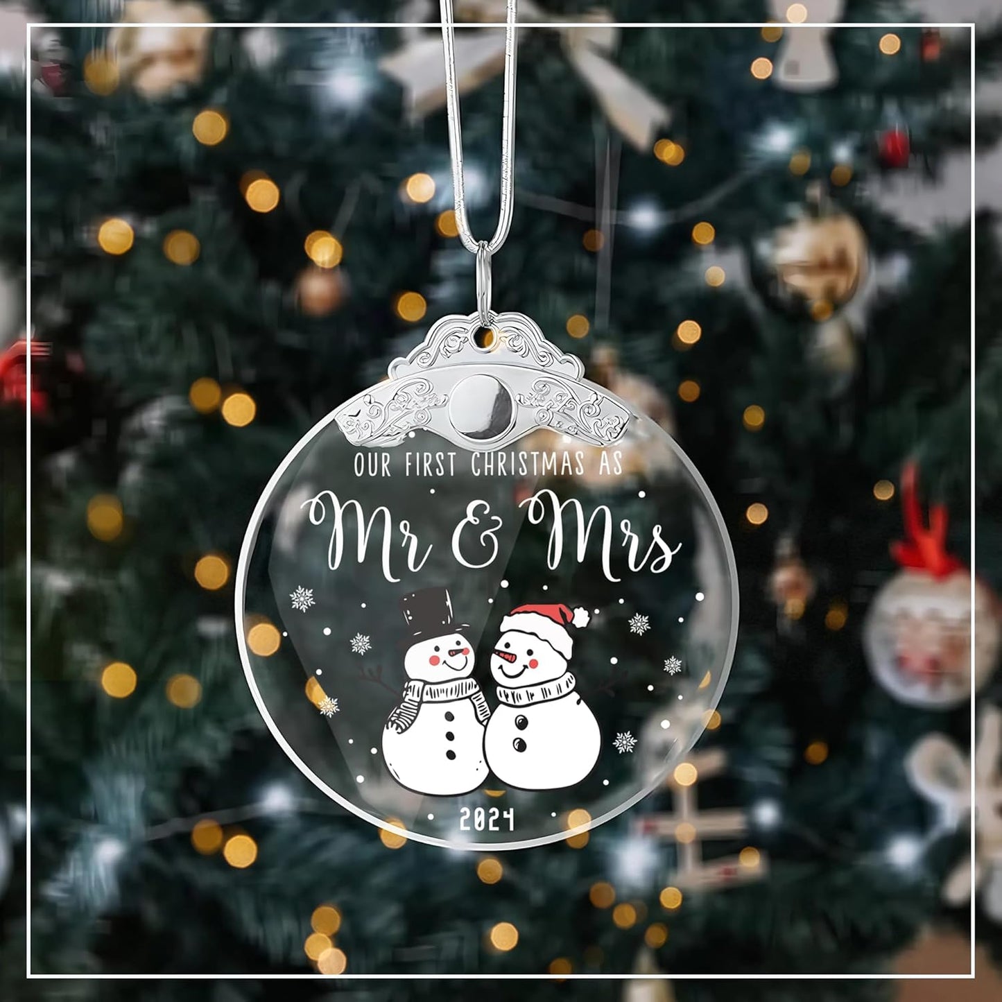 2024 Christmas Ornament, First Christmas Married Ornament 2024, First Christmas Ornament, Our First Christmas Ornament 2024, Our First Christmas Married Ornament, for Women