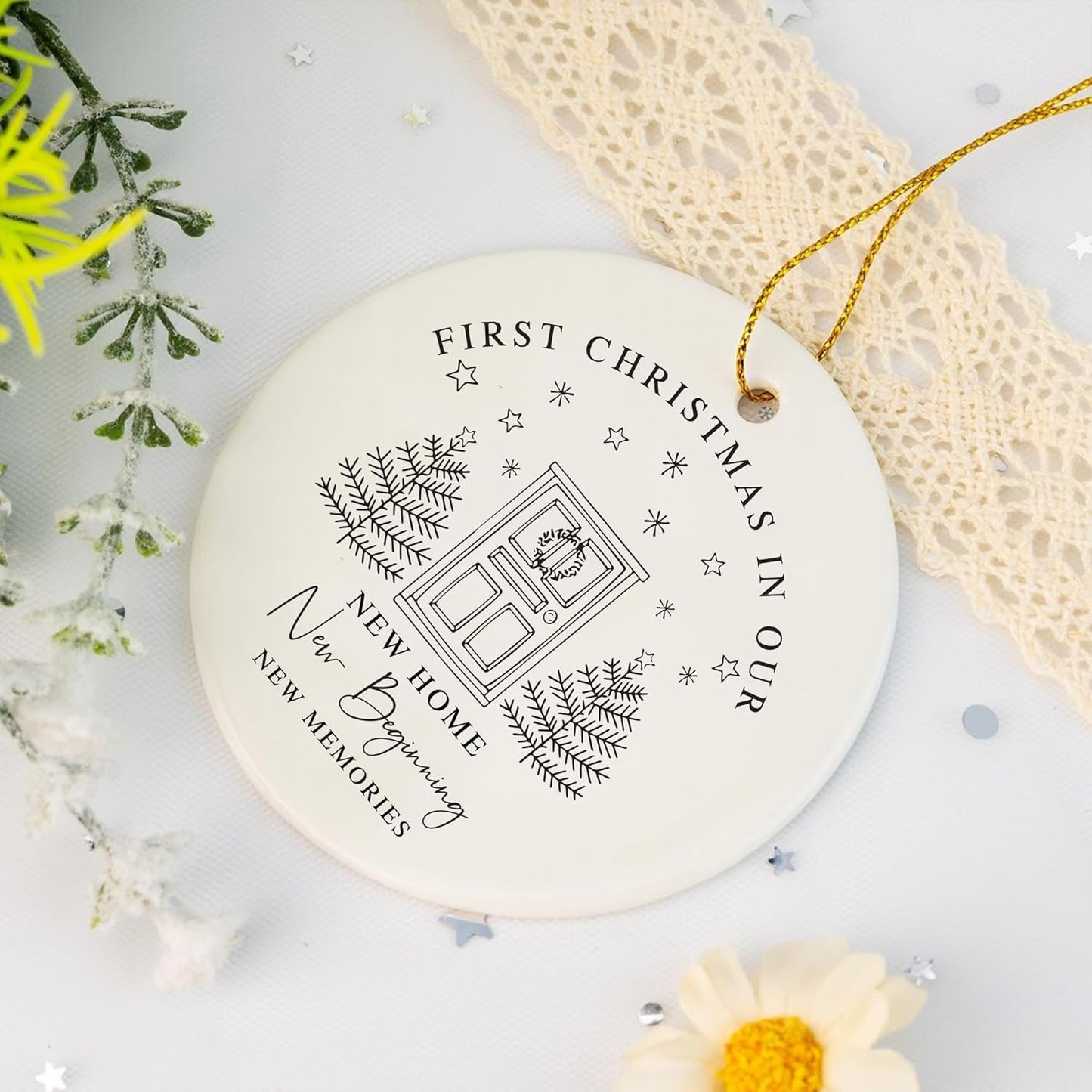 Our First Christmas Ornament 2024 - First Christmas Married Ornament 2024 - First Christmas in Our New Home - A Special Keepsake for New Memories