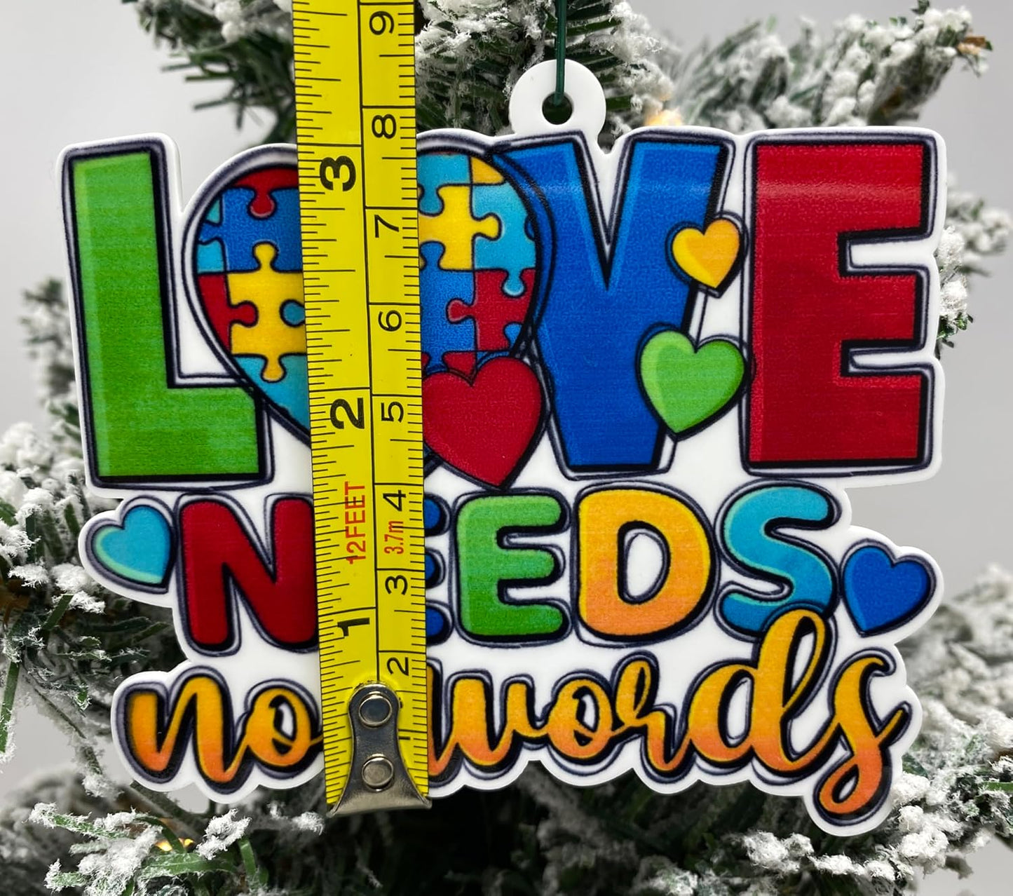 Autism Christmas Ornament, Autism Ornament