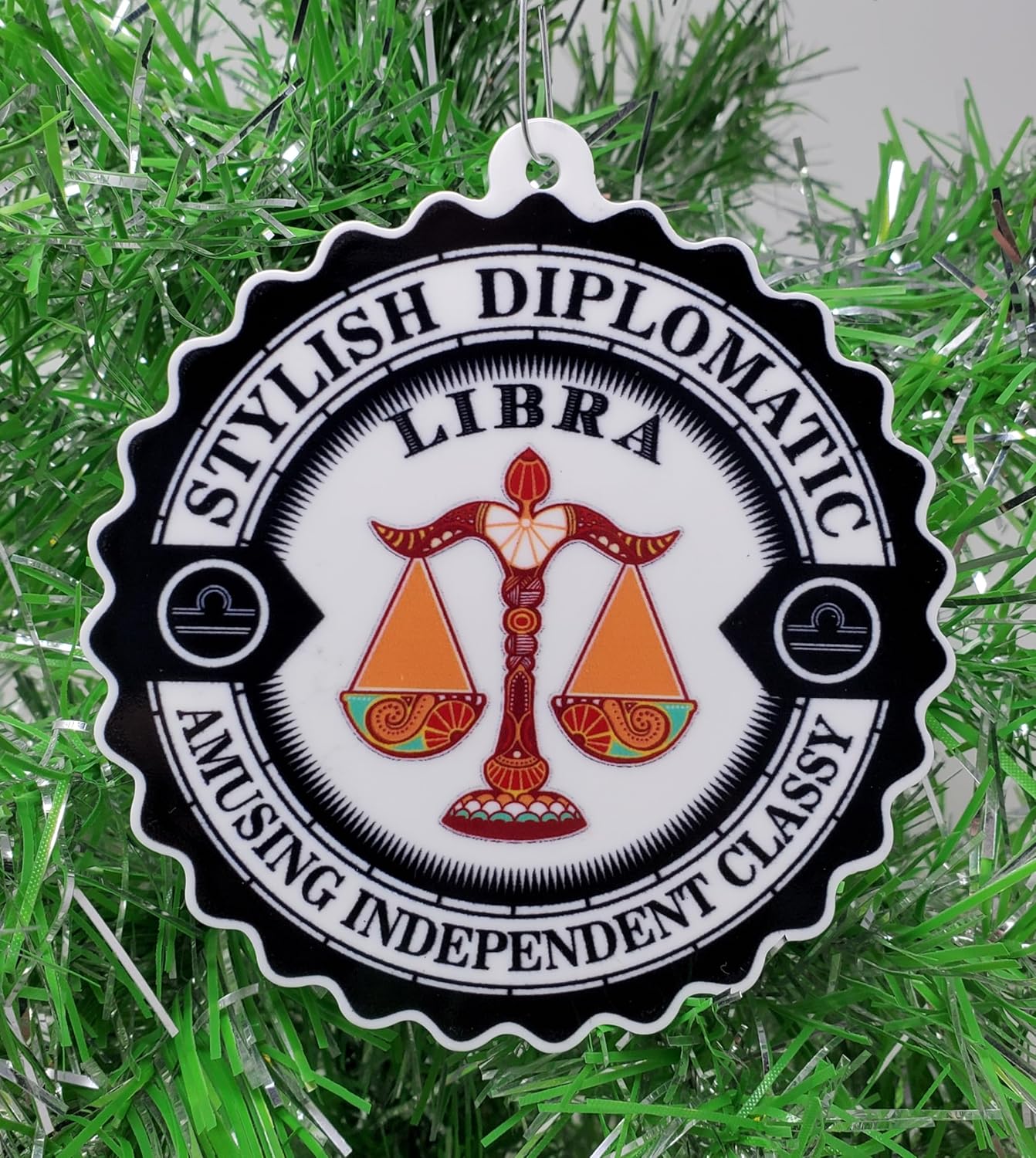Libra Ornament - Zodiac Sign Christmas Ornament