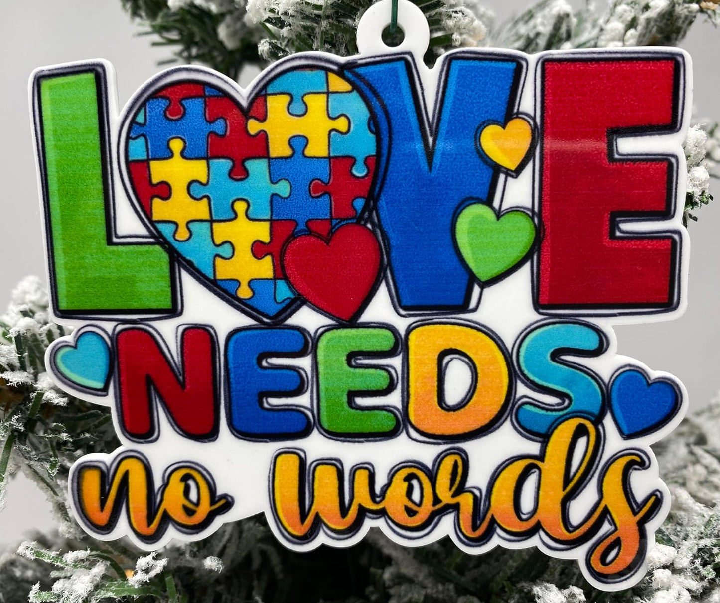 Autism Christmas Ornament, Autism Ornament