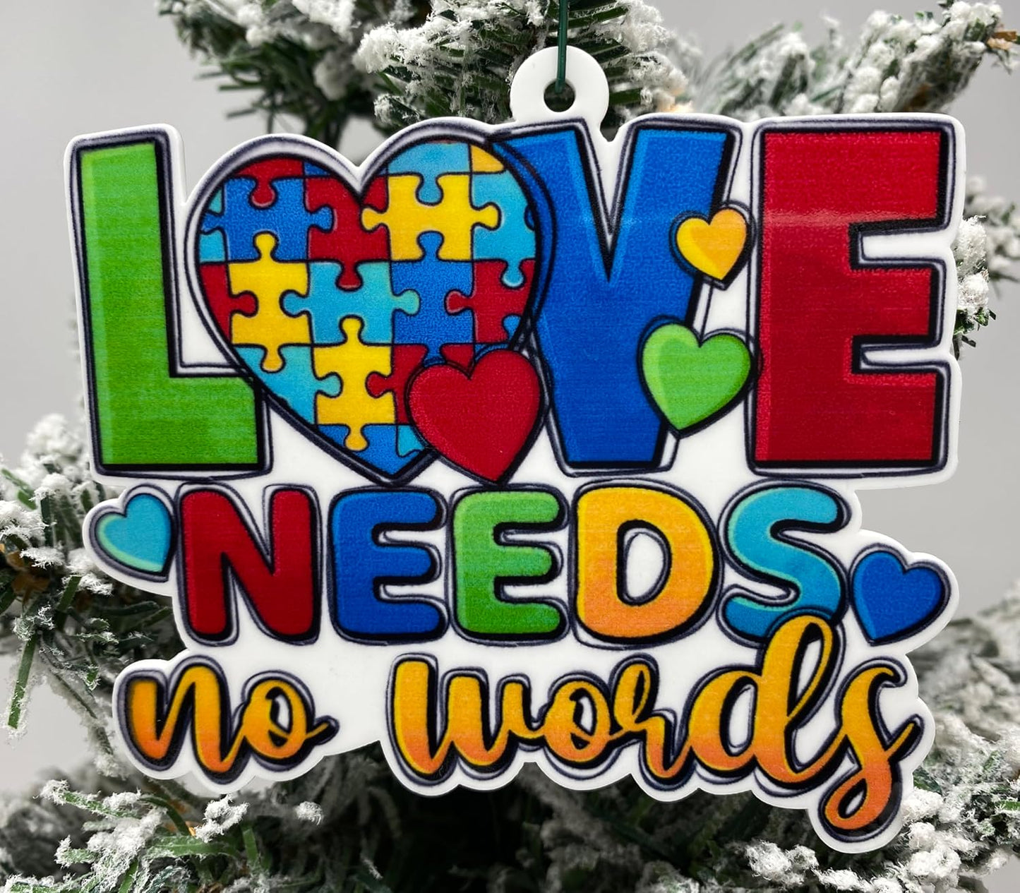 Autism Christmas Ornament, Autism Ornament