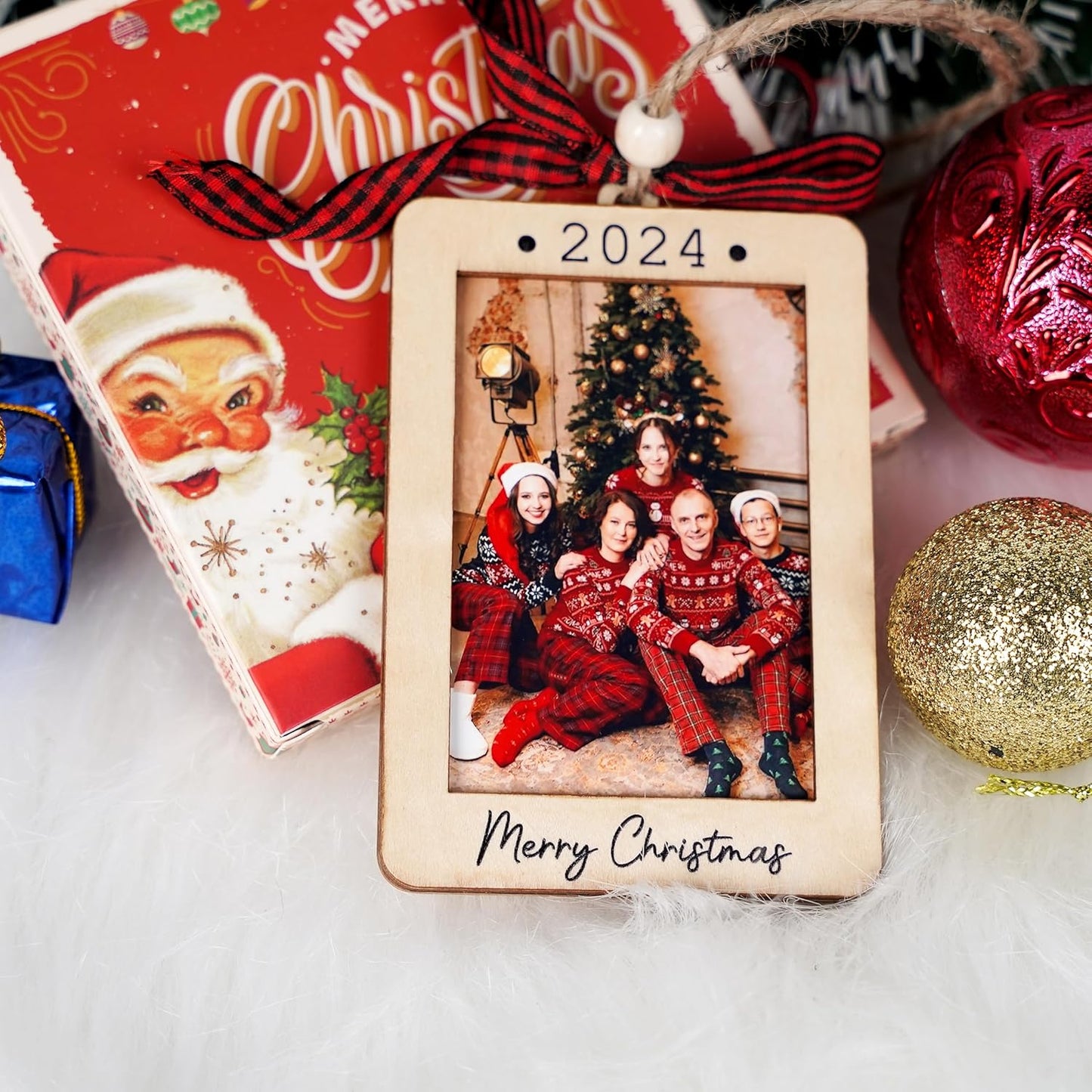 2024 Christmas Ornament, Merry Christmas Picture Frame Ornament 2024, Christmas Ornaments 2024, 2024 Christmas Ornament Picture Frame, 2x3 Picture Ornament, 2024 Photo Christmas Ornament