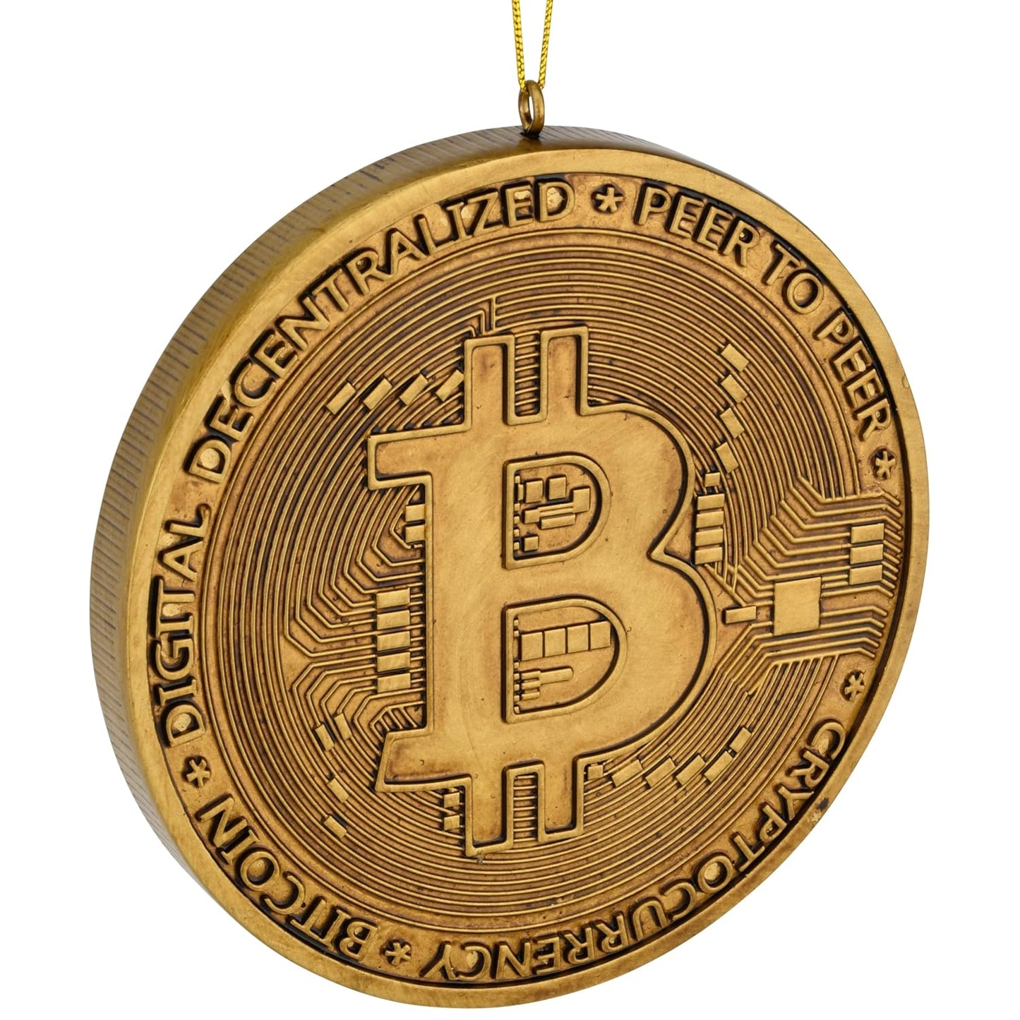 Bitcoin Ornament - Cryptocurrency Christmas Ornament