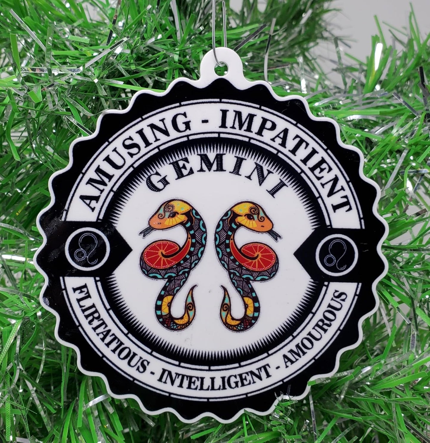Gemini Ornament - Zodiac Sign Christmas Ornament