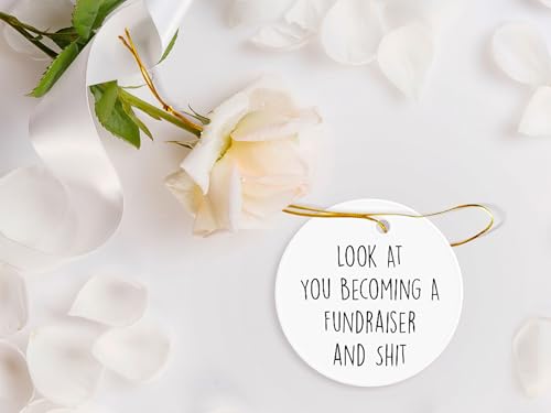 Fundraiser Ornament, Fundraiser Christmas Tree Ornament, Fundraiser Gift, Christmas Decorations, 3" Circle Ceramic Ornament